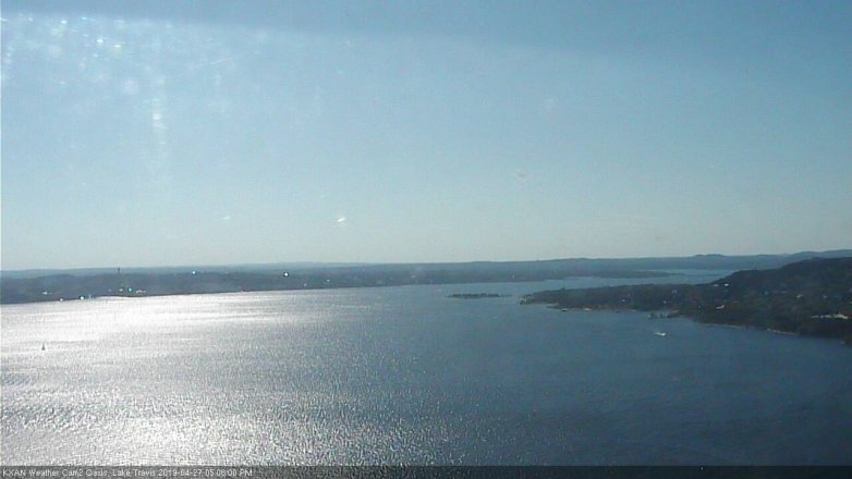 Lake Travis webcam, April 27, 2019 4:10 PM CT