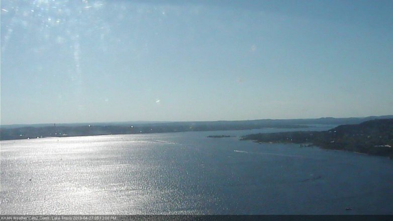 Lake Travis webcam, April 27, 2019 4:15 PM CT