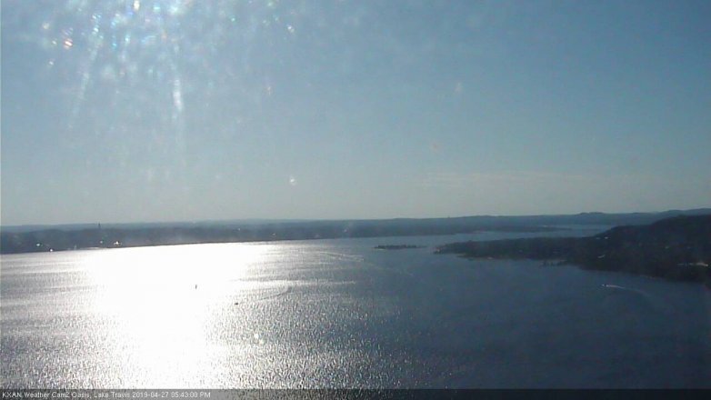 Lake Travis webcam, April 27, 2019 4:45 PM CT