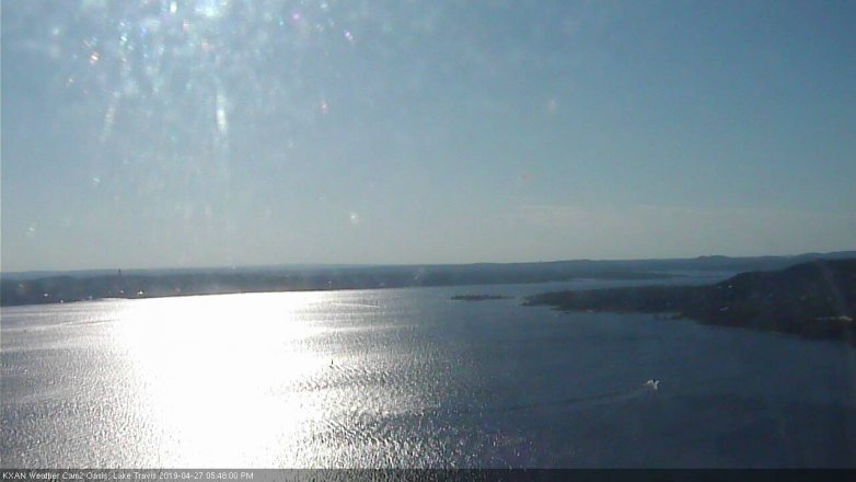 Lake Travis webcam, April 27, 2019 4:50 PM CT