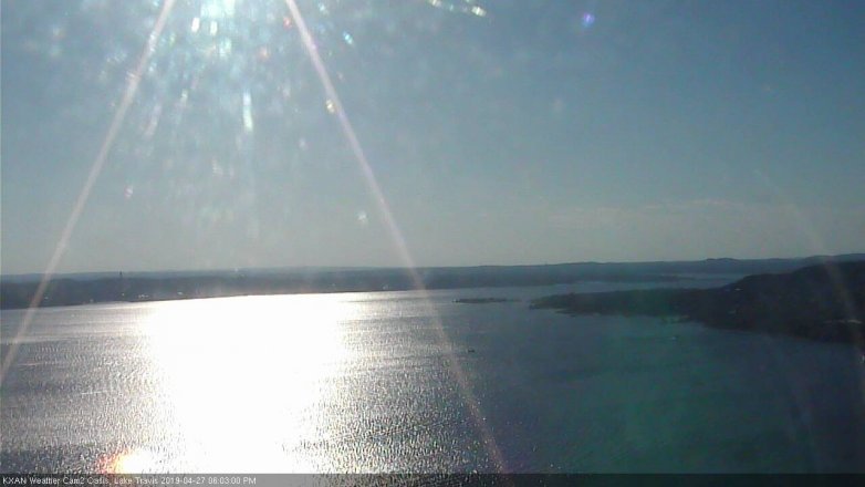 Lake Travis webcam, April 27, 2019 5:05 PM CT