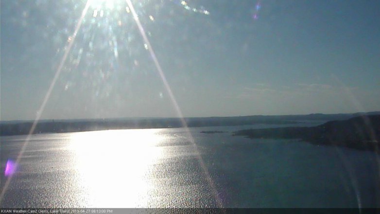 Lake Travis webcam, April 27, 2019 5:15 PM CT
