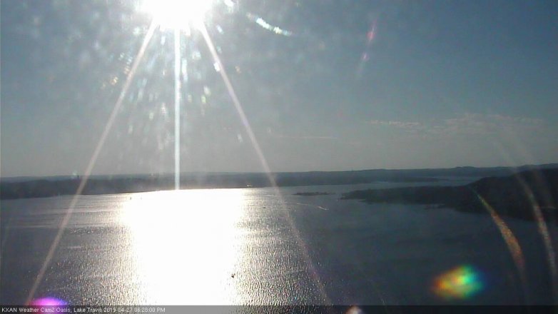 Lake Travis webcam, April 27, 2019 5:30 PM CT