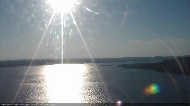 Lake Travis webcam, April 27, 2019 5:35 PM CT