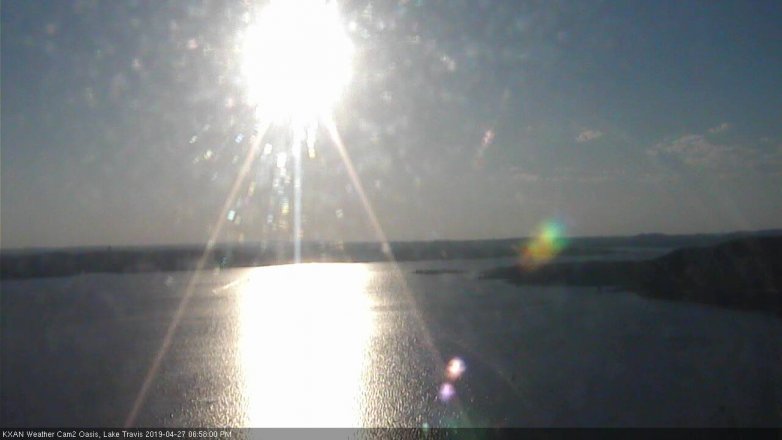 Lake Travis webcam, April 27, 2019 6:00 PM CT
