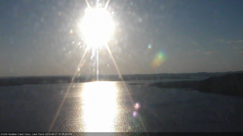 Lake Travis webcam, April 27, 2019 6:10 PM CT