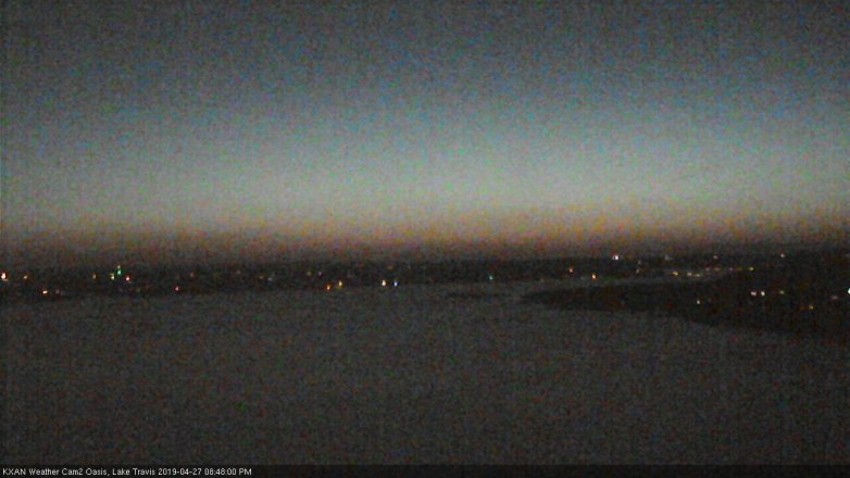 Lake Travis webcam, April 27, 2019 7:50 PM CT