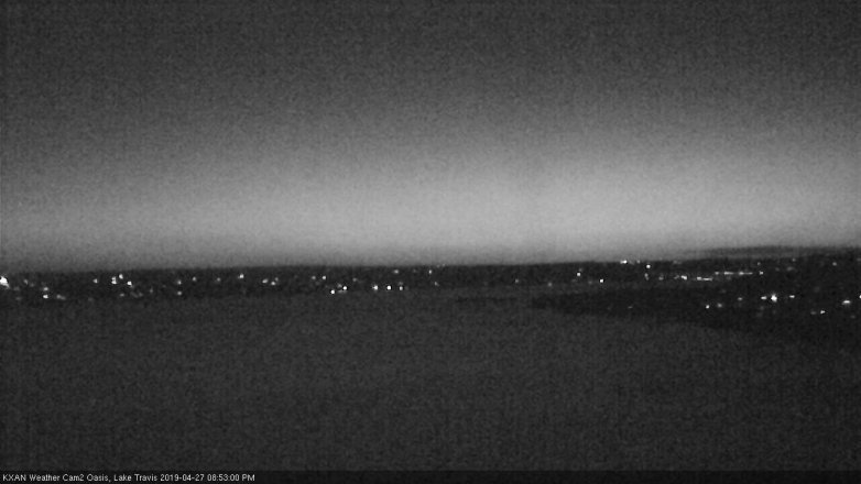 Lake Travis webcam, April 27, 2019 7:55 PM CT