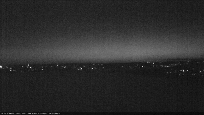 Lake Travis webcam, April 27, 2019 8:00 PM CT