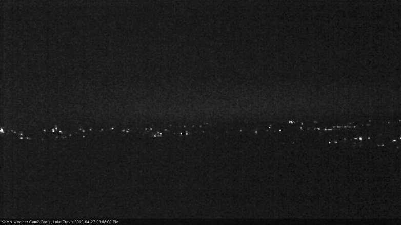 Lake Travis webcam, April 27, 2019 8:10 PM CT