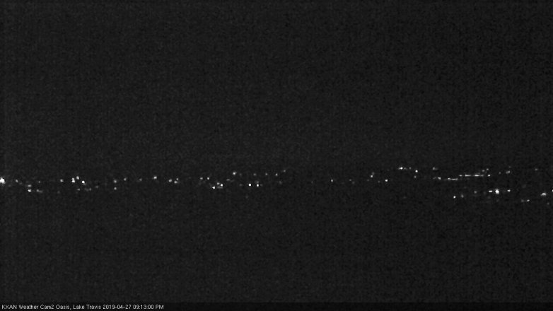 Lake Travis webcam, April 27, 2019 8:15 PM CT