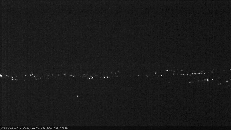 Lake Travis webcam, April 27, 2019 8:20 PM CT