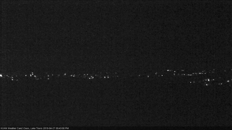 Lake Travis webcam, April 27, 2019 8:45 PM CT