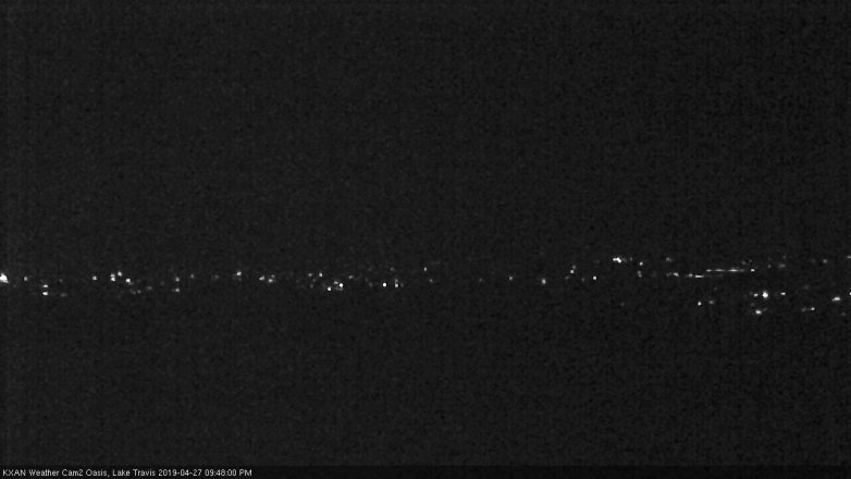 Lake Travis webcam, April 27, 2019 8:50 PM CT