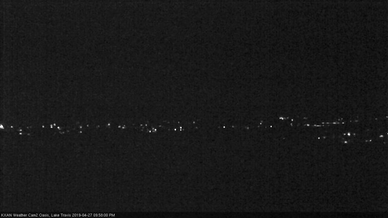 Lake Travis webcam, April 27, 2019 9:00 PM CT
