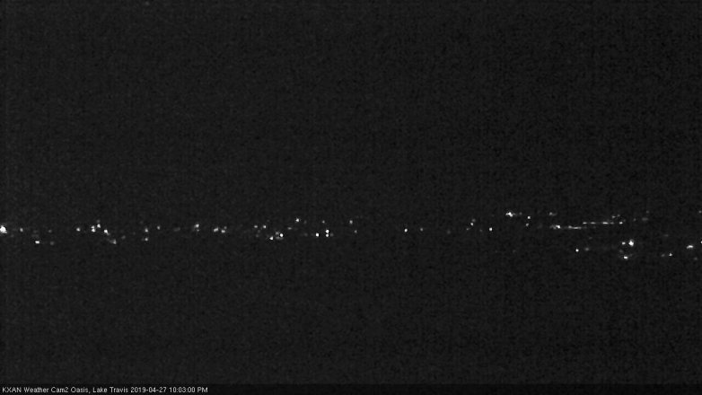Lake Travis webcam, April 27, 2019 9:05 PM CT