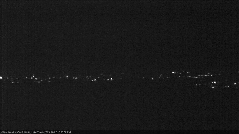 Lake Travis webcam, April 27, 2019 9:10 PM CT