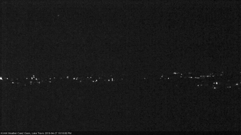 Lake Travis webcam, April 27, 2019 9:20 PM CT