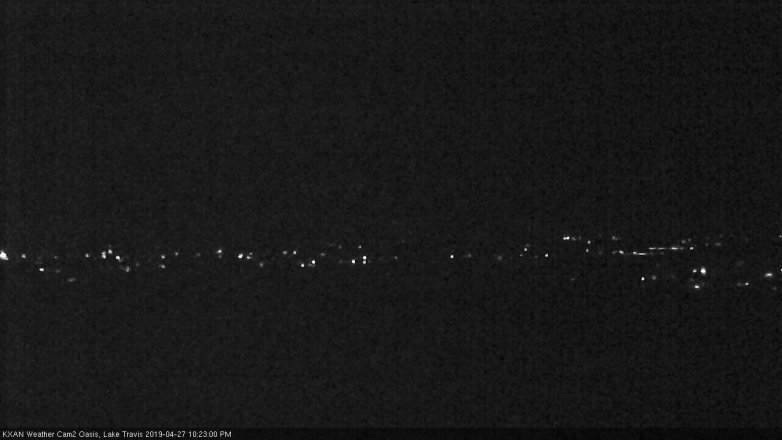 Lake Travis webcam, April 27, 2019 9:25 PM CT