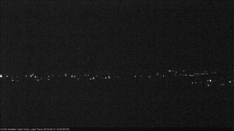 Lake Travis webcam, April 27, 2019 9:35 PM CT