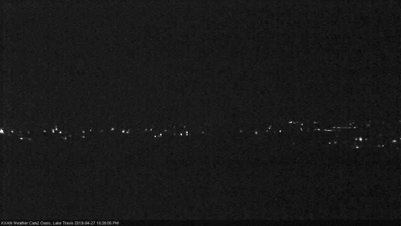 Lake Travis webcam, April 27, 2019 9:40 PM CT