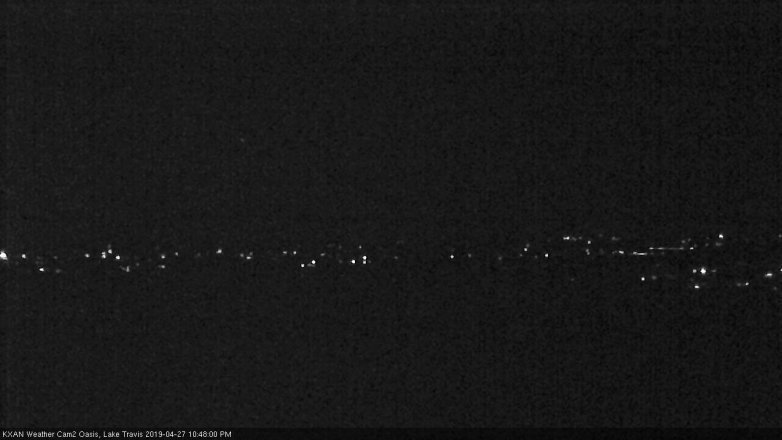 Lake Travis webcam, April 27, 2019 9:50 PM CT
