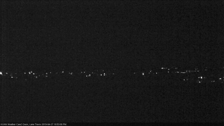Lake Travis webcam, April 27, 2019 9:55 PM CT