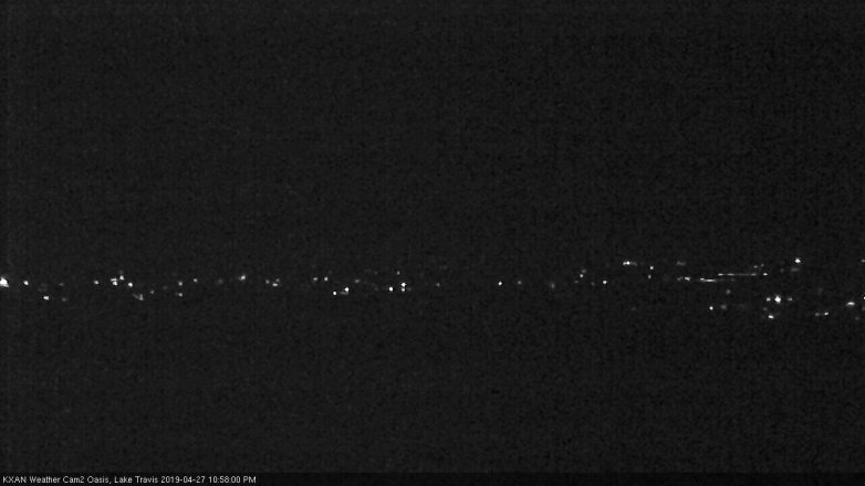 Lake Travis webcam, April 27, 2019 10:00 PM CT