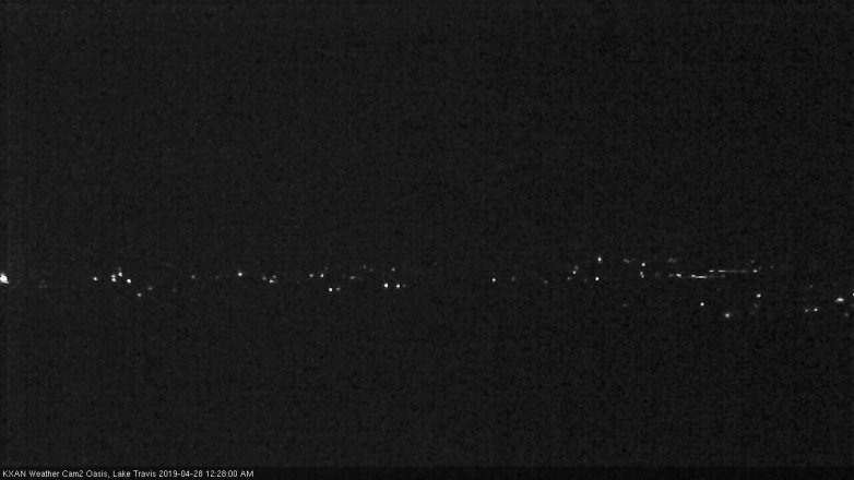 Lake Travis webcam, April 27, 2019 11:30 PM CT