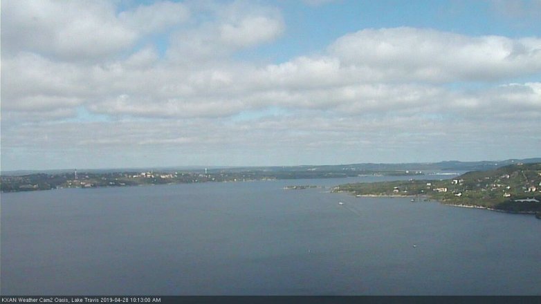 Lake Travis webcam, April 28, 2019 9:15 AM CT