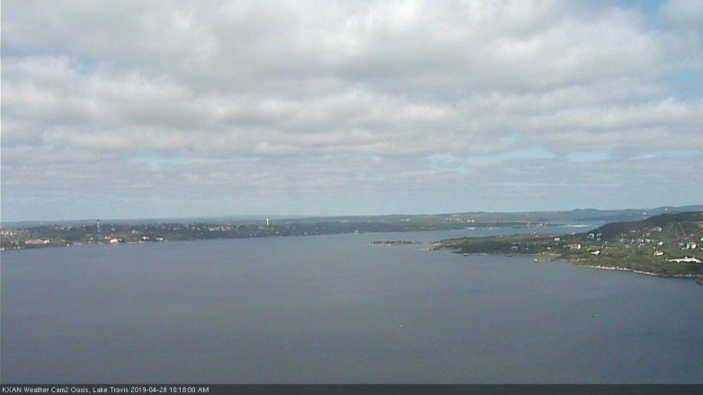 Lake Travis webcam, April 28, 2019 9:20 AM CT