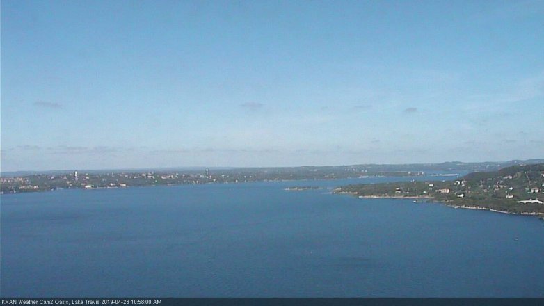Lake Travis webcam, April 28, 2019 10:00 AM CT