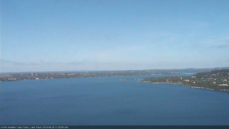 Lake Travis webcam, April 28, 2019 10:05 AM CT