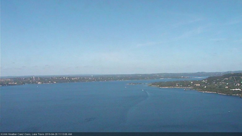 Lake Travis webcam, April 28, 2019 10:15 AM CT