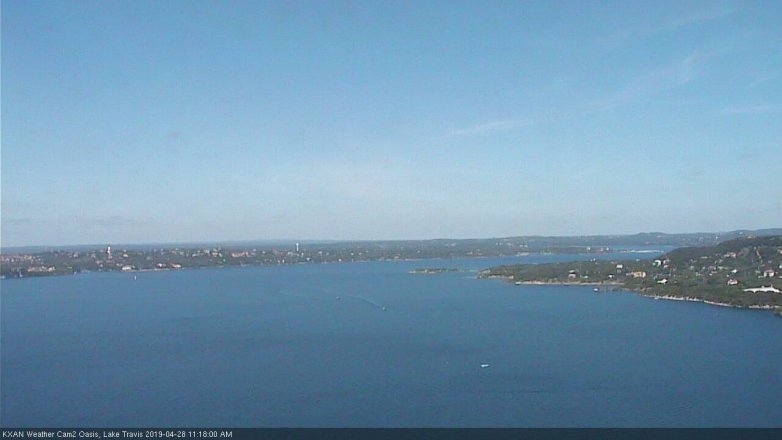 Lake Travis webcam, April 28, 2019 10:20 AM CT