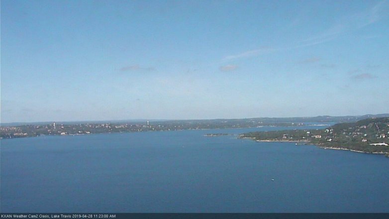 Lake Travis webcam, April 28, 2019 10:25 AM CT