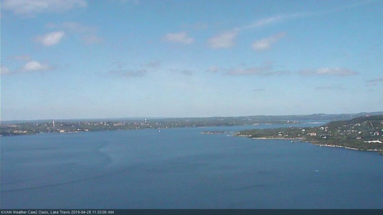 Lake Travis webcam, April 28, 2019 10:35 AM CT