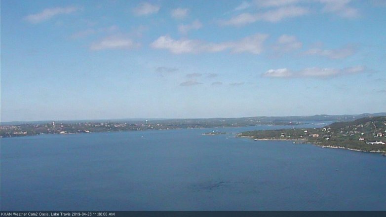 Lake Travis webcam, April 28, 2019 10:40 AM CT