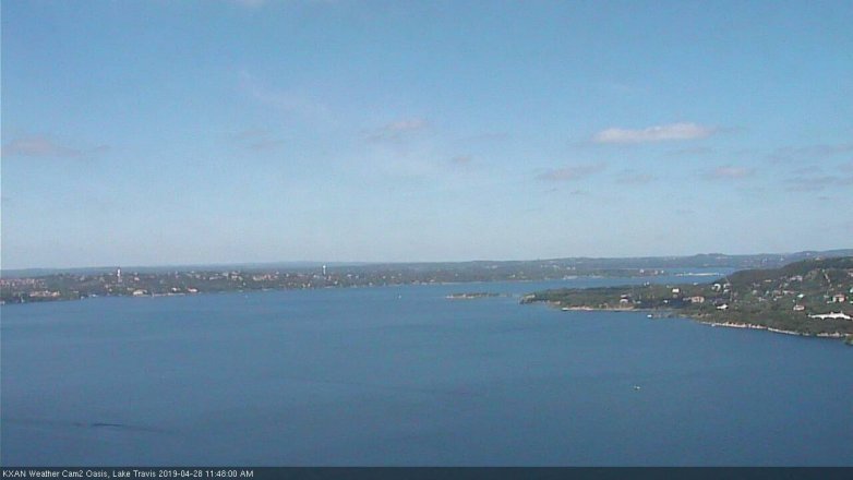 Lake Travis webcam, April 28, 2019 10:50 AM CT