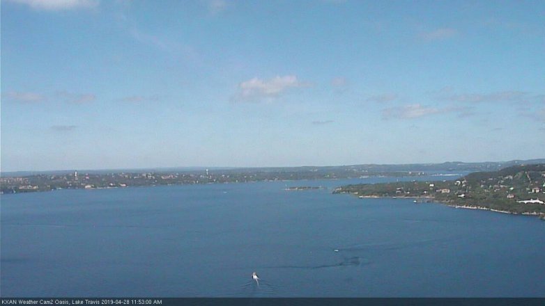 Lake Travis webcam, April 28, 2019 10:55 AM CT