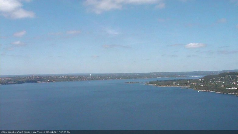 Lake Travis webcam, April 28, 2019 11:05 AM CT