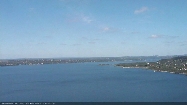Lake Travis webcam, April 28, 2019 11:10 AM CT