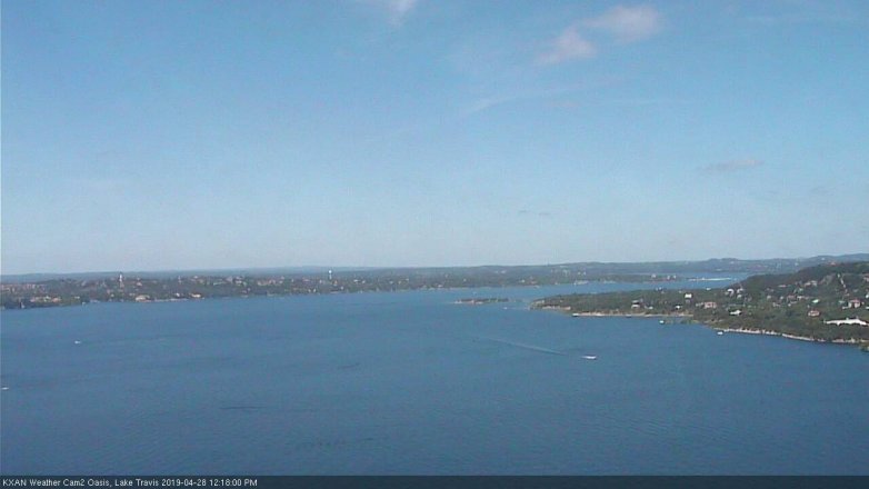 Lake Travis webcam, April 28, 2019 11:20 AM CT