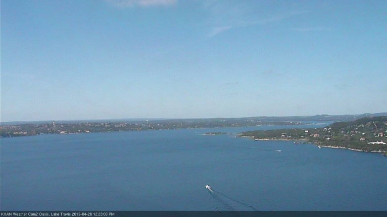 Lake Travis webcam, April 28, 2019 11:25 AM CT