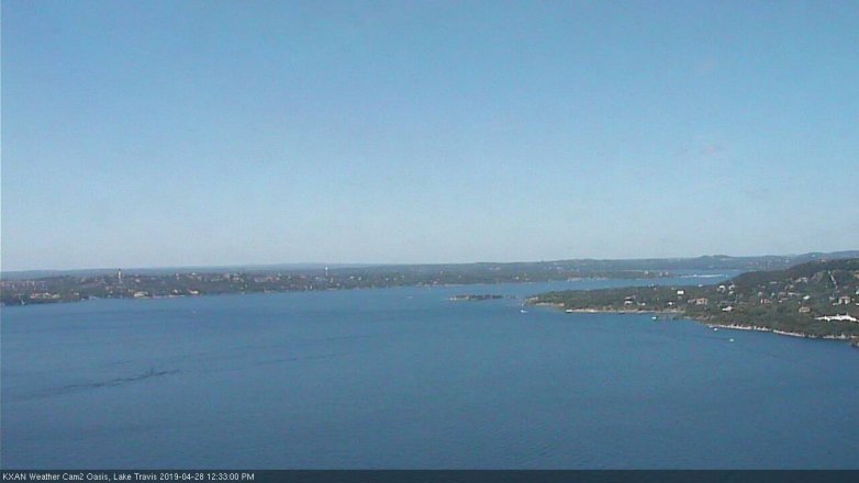 Lake Travis webcam, April 28, 2019 11:35 AM CT