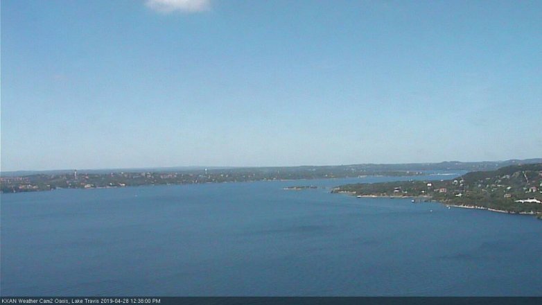 Lake Travis webcam, April 28, 2019 11:40 AM CT