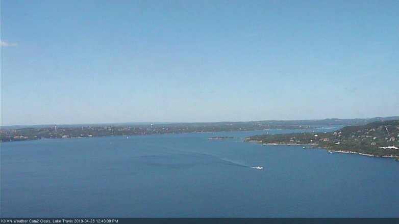 Lake Travis webcam, April 28, 2019 11:45 AM CT