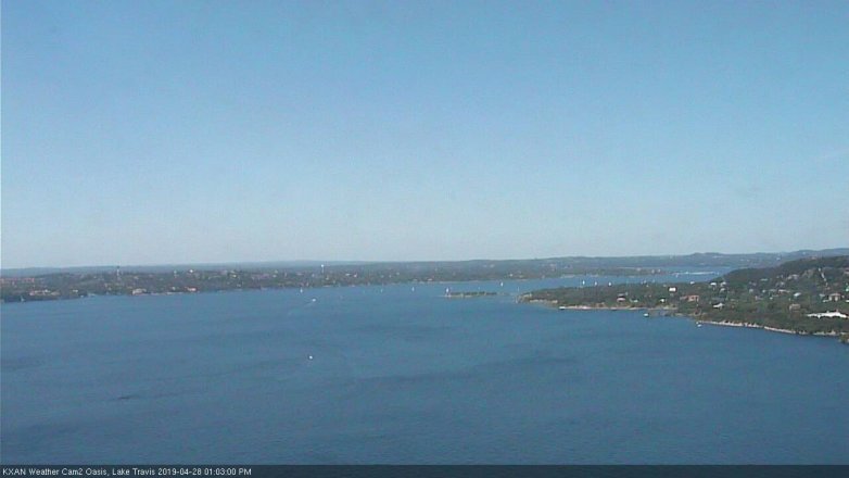 Lake Travis webcam, April 28, 2019 12:05 PM CT