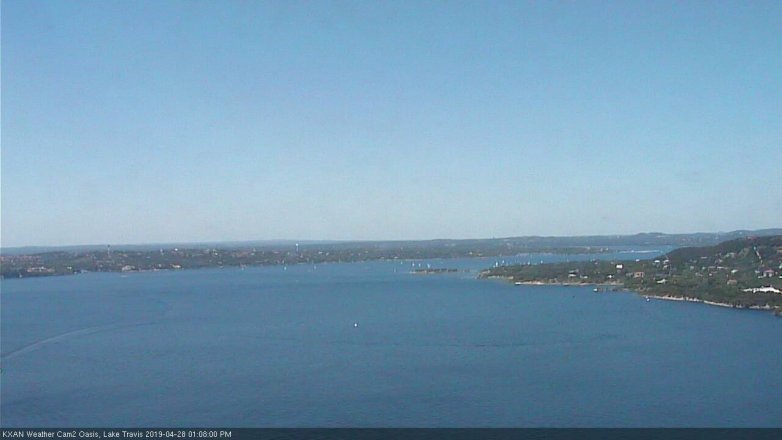 Lake Travis webcam, April 28, 2019 12:10 PM CT