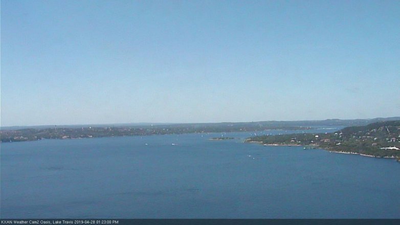 Lake Travis webcam, April 28, 2019 12:25 PM CT